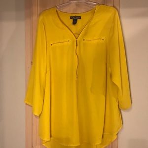 Flowy Yellow Miss Lilli Blouse